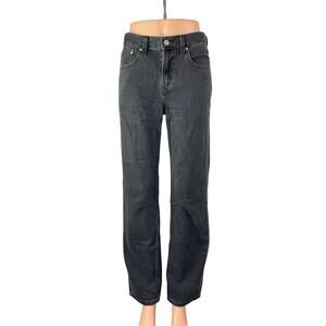 Levi's Low Pro Straight Women's Black High Rise Straight Leg Denim Jeans Size 25
